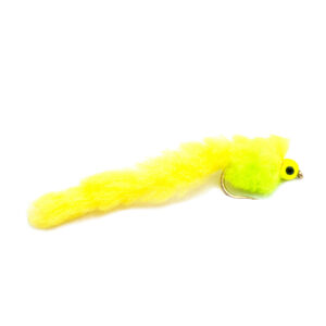 Fario Fly Lemon and Lime Eggstacy Worm Barbless - Fin & Game