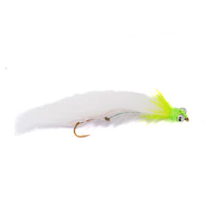 Fario Fly Mini Snake – White Cat 5cm - Fin & Game