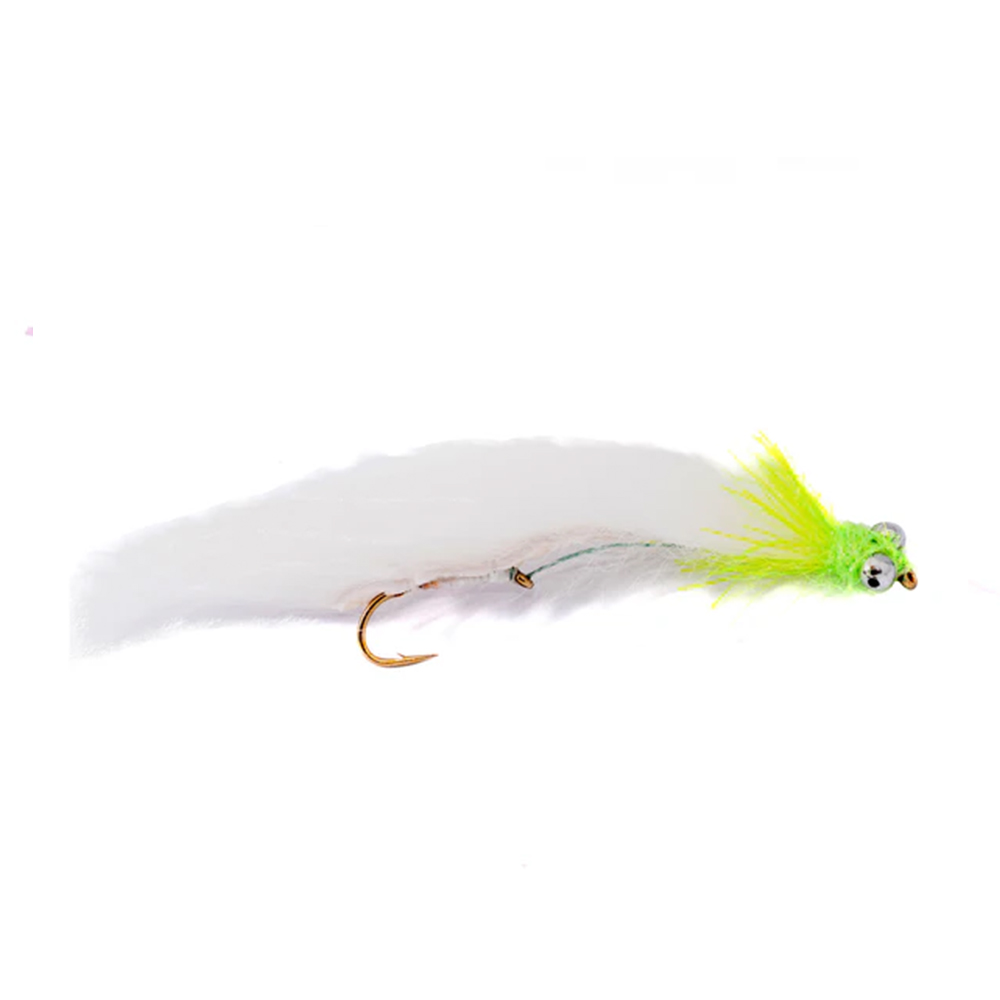 Fario Fly Mini Snake – White Cat 5cm - Fin & Game