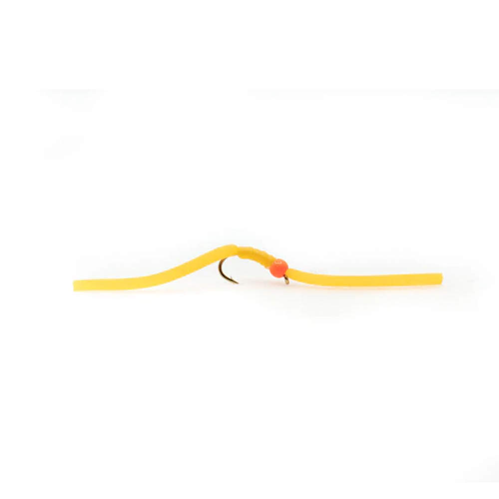 FarioSqurmiy-orange-worm Fario Fly Squirmy Worm – Orange - Fin & Game