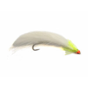 Fario Fly Snake Cat Bead Eye – White 10cm - Fin & Game