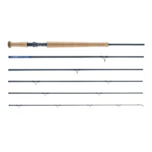 LOOP ZT Travel Double Hand Fly Rod all section laid flat