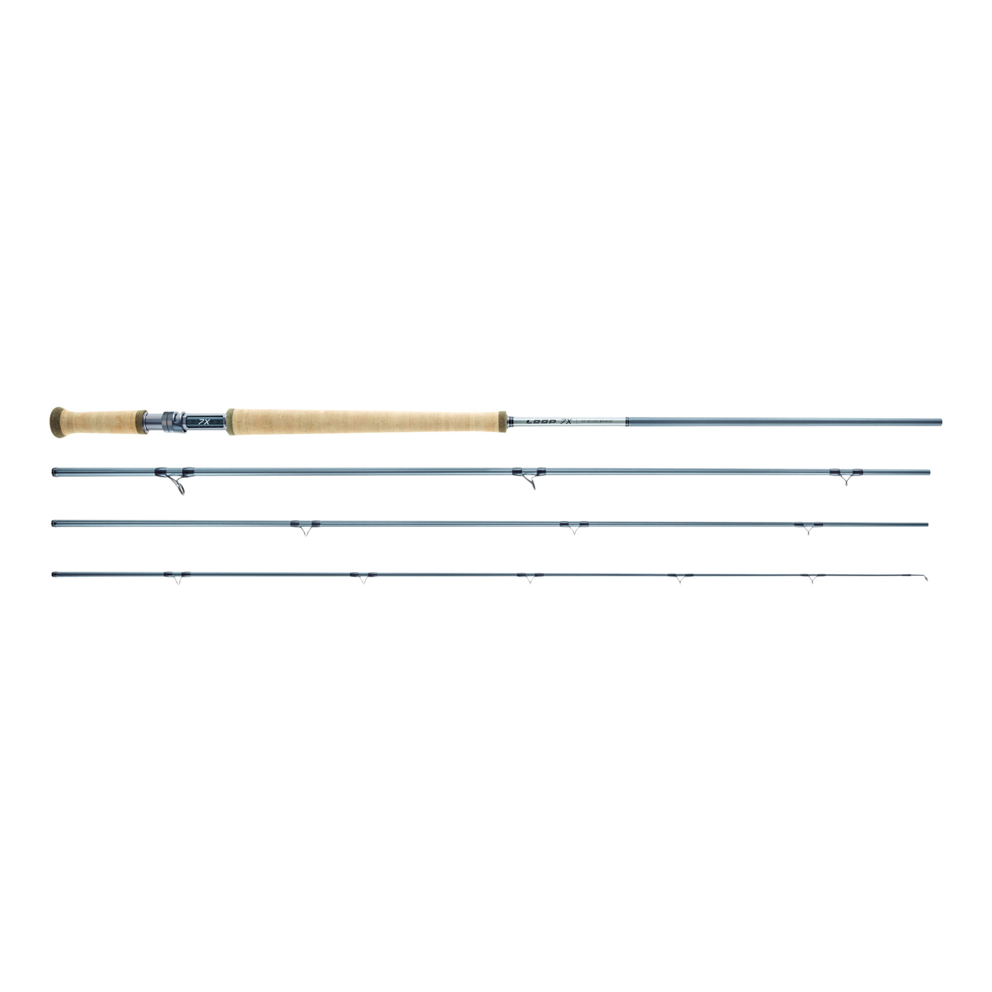 LOOP 7X Double Hand Fly Rod 4 piece salmon rod