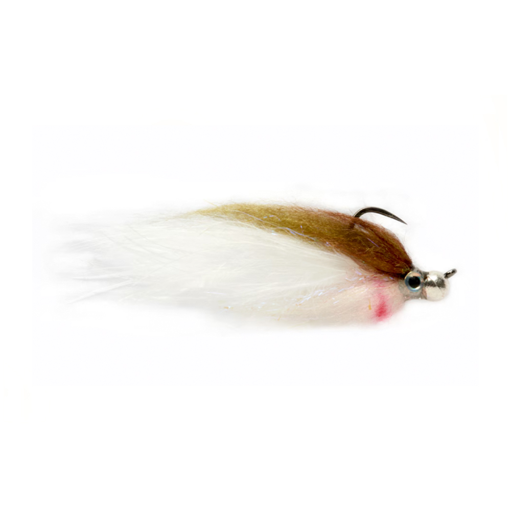 Fulling Mill Olive & White Fat Minnow Jiggy - Fin & Game