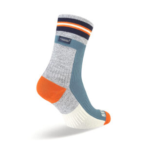 Sealskinz Surlingham Waterproof All Weather Mid Length Stripped Cuff Sock - Fin & Game