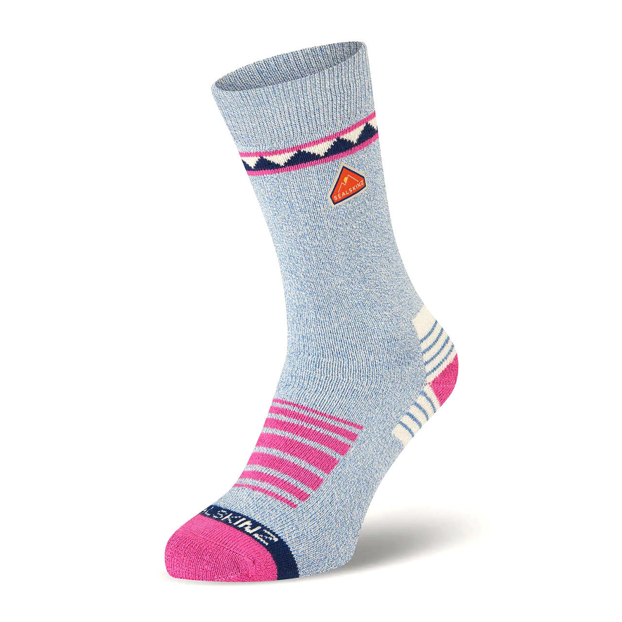 Sealskinz Kimberley Bamboo Mid Length Hiking Sock – Light Blue, Small - Fin & Game