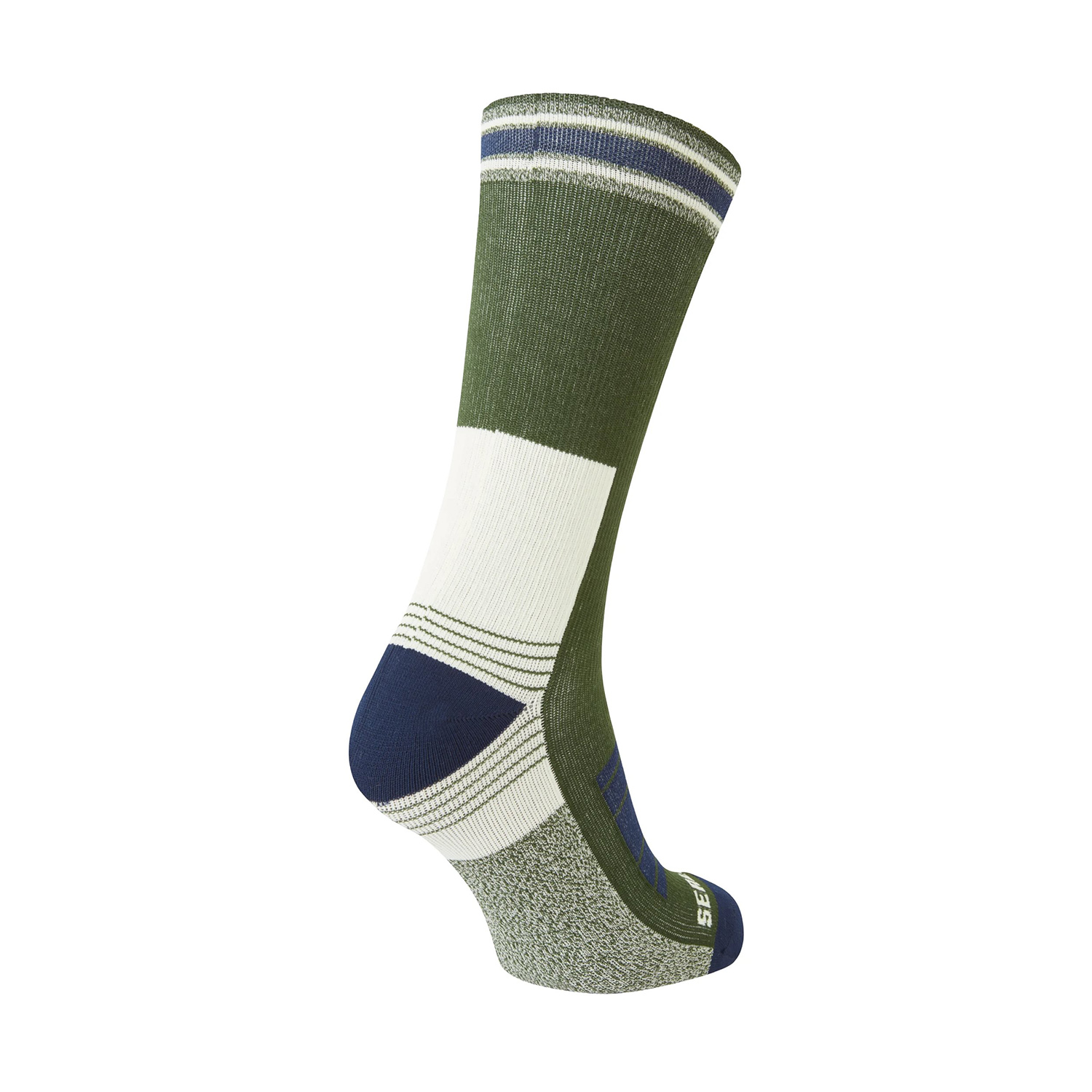 Sealskinz Surlingham Waterproof All Weather Mid Length Stripped Cuff Sock - Fin & Game