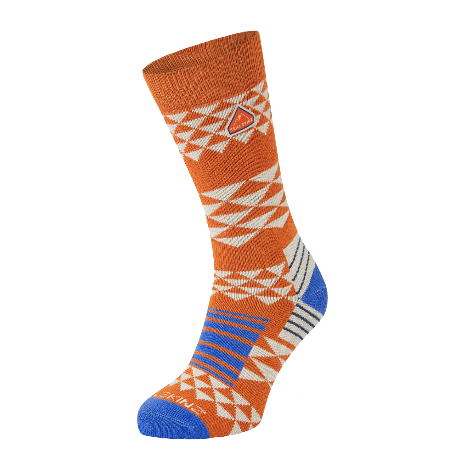 Sealskinz Elsing Single Layer Bamboo Mid Length Pattern Hiking Sock - Fin & Game