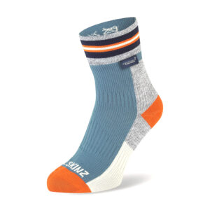 Sealskinz Surlingham Waterproof All Weather Mid Length Stripped Cuff Sock - Fin & Game
