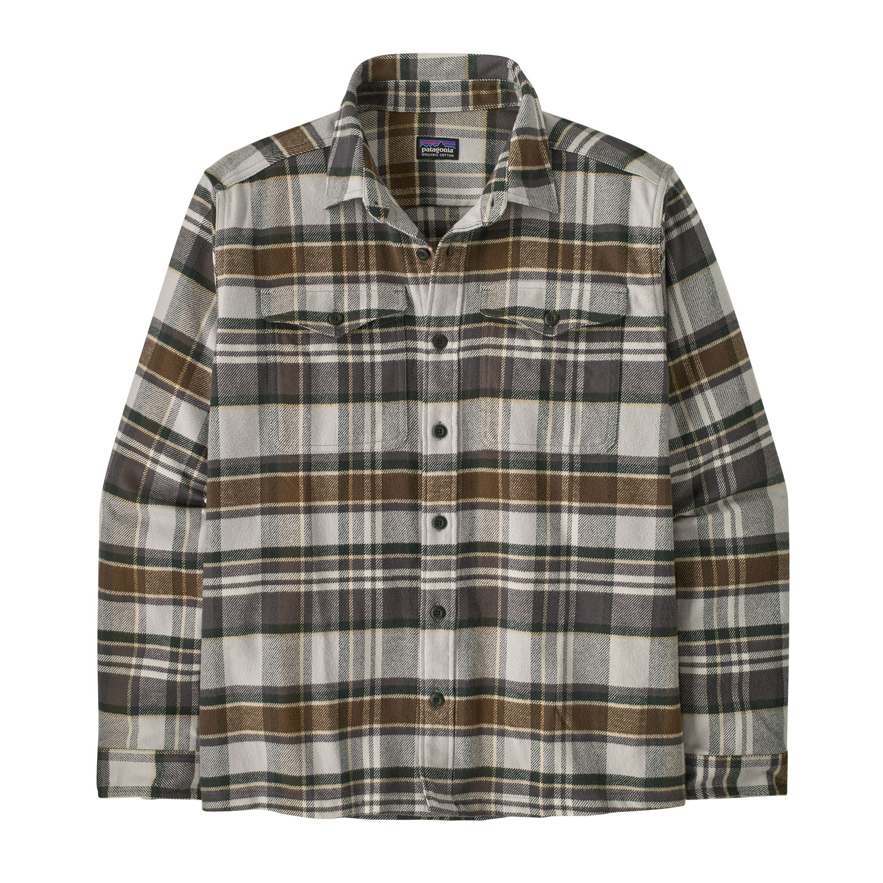 WBF25_42401_BZGY Patagonia Men’s Fjord Flannel Shirt - Fin & Game