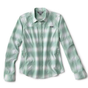 Orvis Women’s Pro Stretch L/S Shirt – Aloe Plaid - Fin & Game