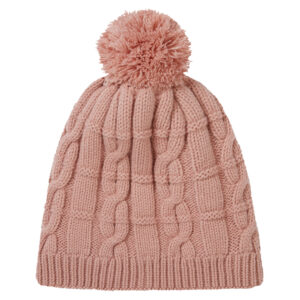 Sealskinz Hemsby Waterproof Cold Weather Cable Knit Bobble Hat – Pink - Fin & Game