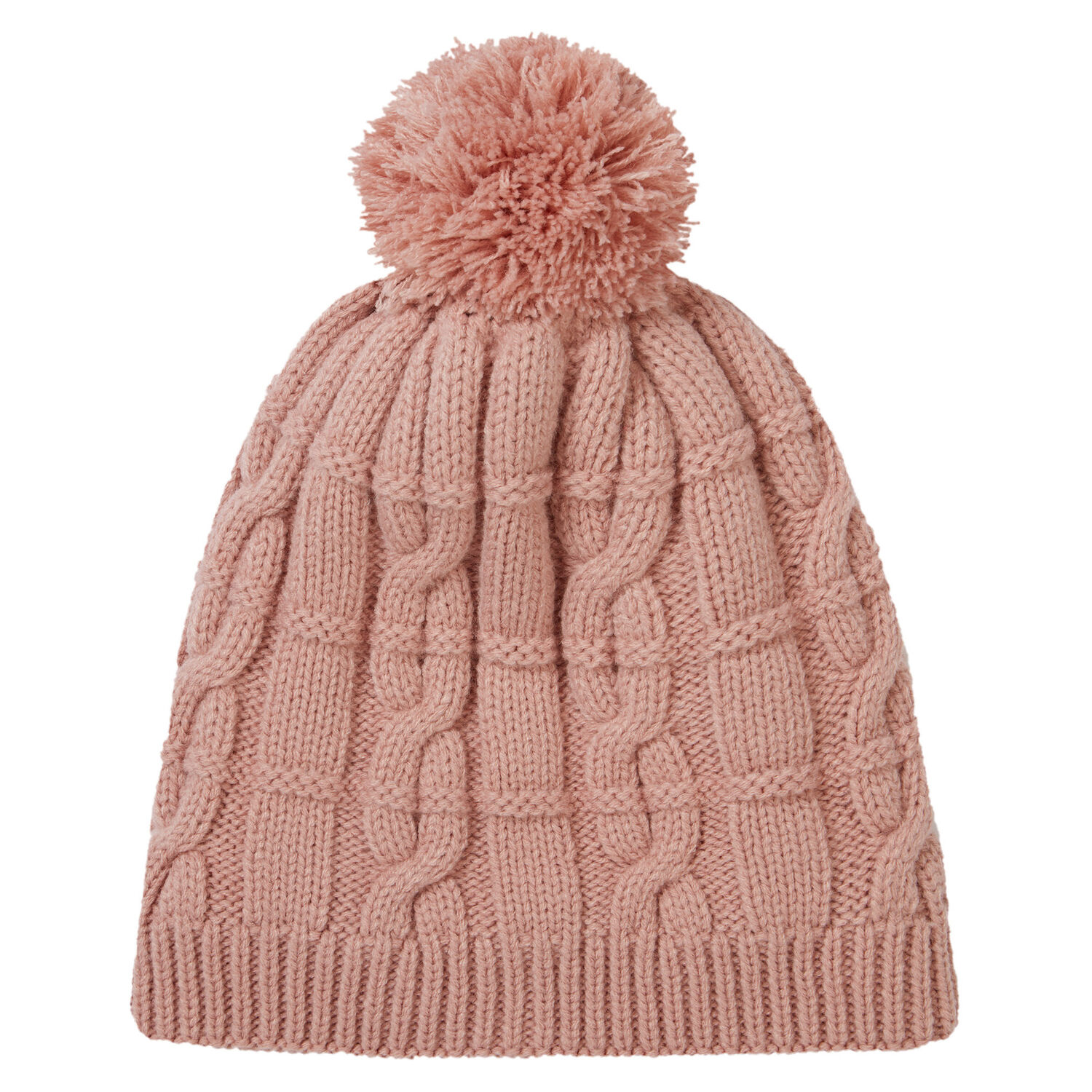 Sealskinz Hemsby Waterproof Cold Weather Cable Knit Bobble Hat – Pink - Fin & Game