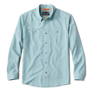 Orvis Tech Chambray L/S Work Shirt – Mineral Blue - Fin & Game