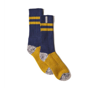 Sealskinz Cawston Bamboo Mid Length Colour Blocked Sock – Navy - Fin & Game