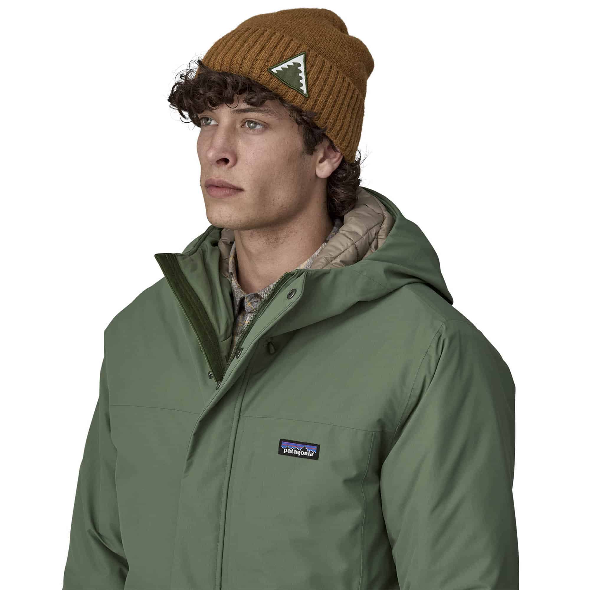Patagonia Brodeo Beanie – Dawn Tracks Patch: Shelter Brown - Fin & Game