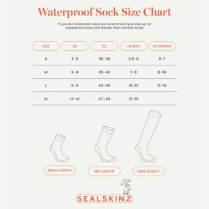 Sealskinz Worstead Cold Weather Knee Length Sock – Black - Fin & Game