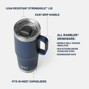 YETI Rambler 20 oz Travel Mug – Black Forest Green - Fin & Game
