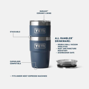 YETI Rambler 8oz Stackable Cup – Navy - Fin & Game