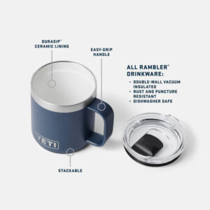 YETI Rambler 10oz Mug - Black Forest Green - Image 3