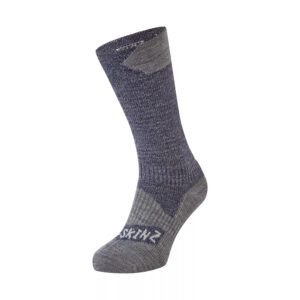 Sealskinz Raynham Waterproof All Weather Mid Length Sock – Navy Blue / Grey Marl - Fin & Game