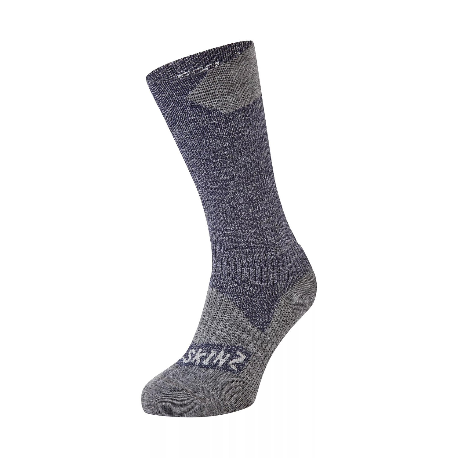 Sealskinz Raynham Waterproof All Weather Mid Length Sock – Navy Blue / Grey Marl - Fin & Game