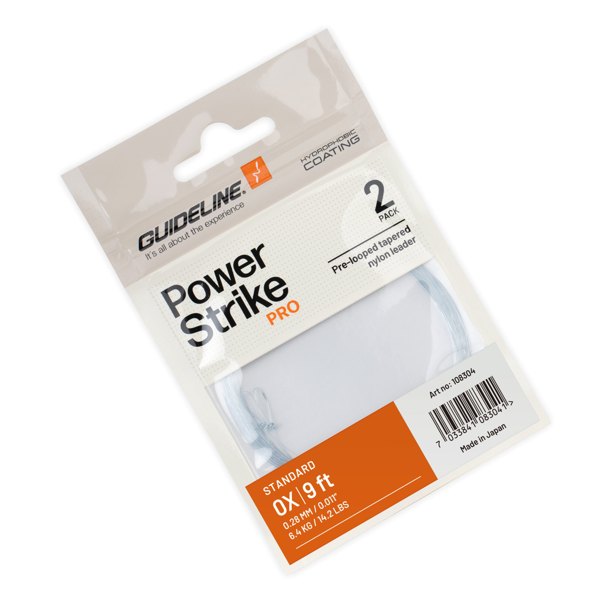 Guideline Power Strike Pro Standard 9′ Leader - Fin & Game