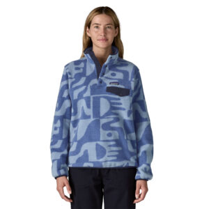 Patagonia Women’s LW Synch Snap-T Pullover – Mother Tree Barnacle Blue - Fin & Game