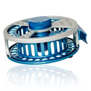 Shilton CR3 Custom Series Fly Reel - Titanium / Turquoise / Turquoise - Image 3