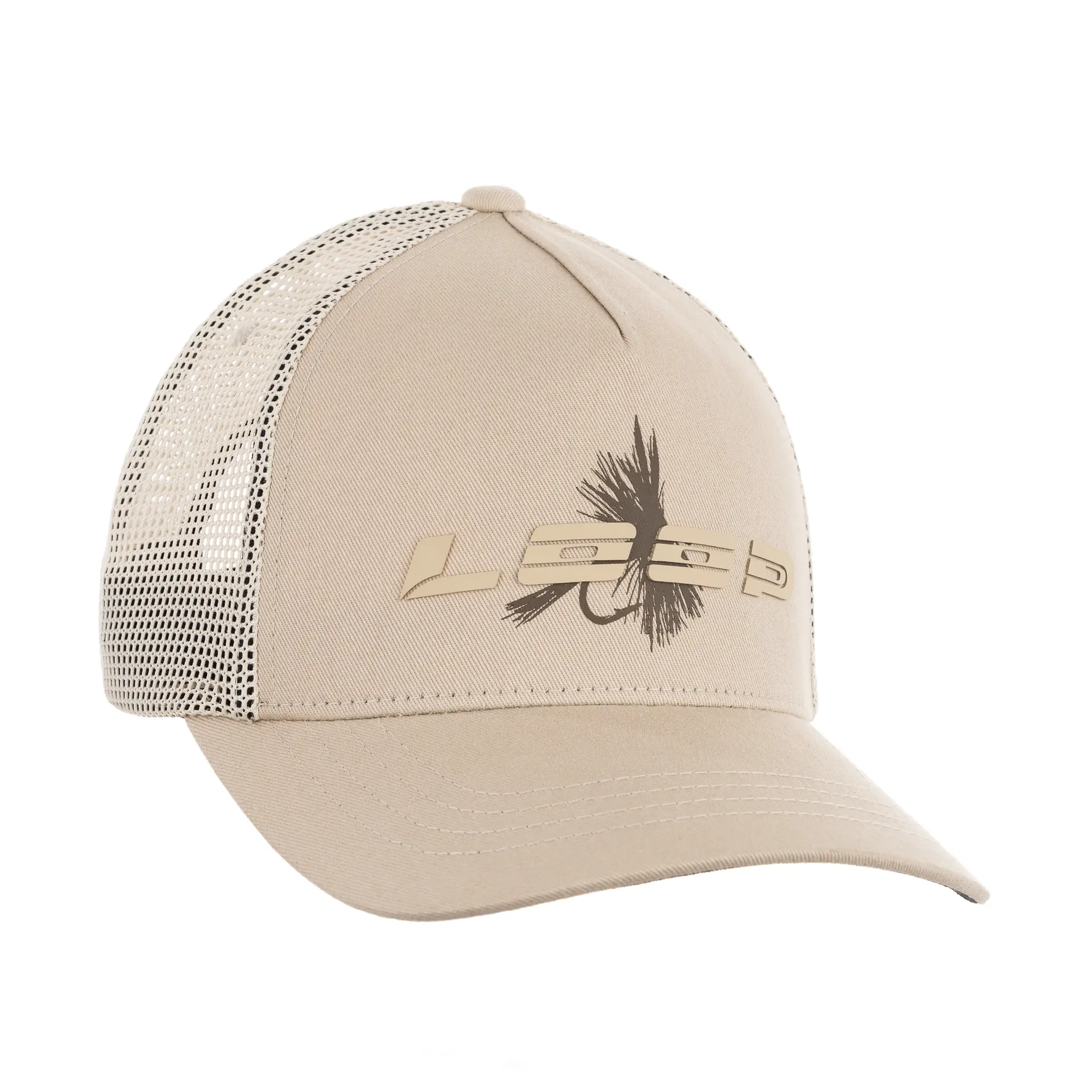Loop-Fly-Logo-Trucker-Cap-Ecru-Web-Size-1